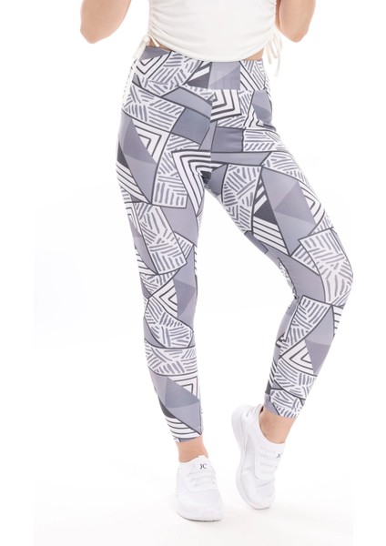 Kadın Beli Lastikli Dijital Baskılı Toparlayıcı Tayt modelleri