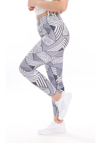 Kadın Beli Lastikli Dijital Baskılı Toparlayıcı Tayt fırsatları