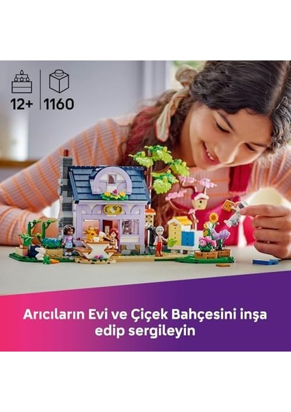 Arıcıların Evi ve Çiçek Bahçesi 42669-12 Yaş ve Üzeri Gençler Için Mini Bebek Içeren Yaratıcı Oyuncak Yapım Seti, Doğum Günü Hediyesi (1161 Parça) modelleri