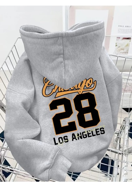 Erkek Baskılı Sweatshırt Oversize 3 Iplik