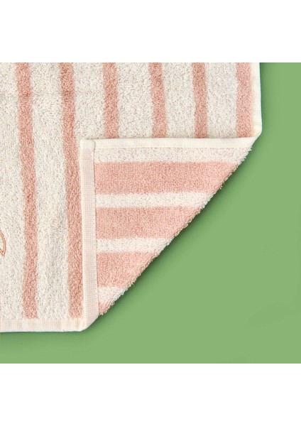 Soft Bemba Yüz Havlusu - Ekru / Pembe - 50X90 cm modelleri