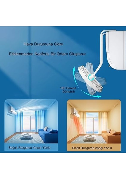 Split Klima Üniversal Ayarlanabilir Hava Yönlendirici Klima Çarpması Önleyici Hava Kalkanı fırsatları