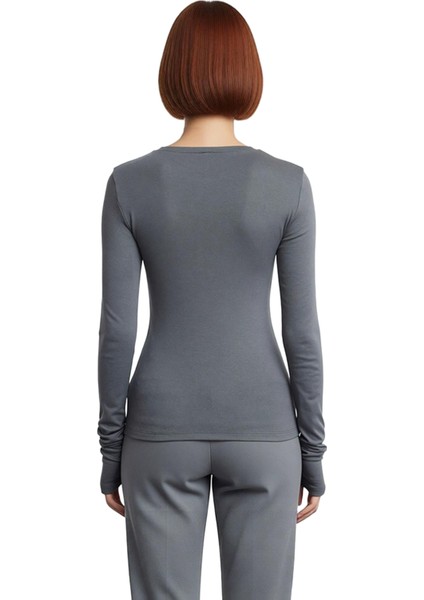 Kadın Viskon Çizgili Fitted Uzun Kollu Basic Bluz Cool & Comfort Persona Ile Günlük fırsatları