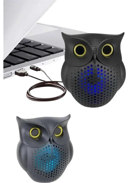 Baykuş Görünümlü Işıklı Bluetooth Speaker Bluetooth Hoparlör fırsatları