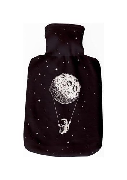 Hediyesepeti Uzay Tasarımlı Minimal Hediyelik Sıcak Su Torbası - Tasarım Kılıflı Termofor - El Ayak Isıtıcı fiyatları