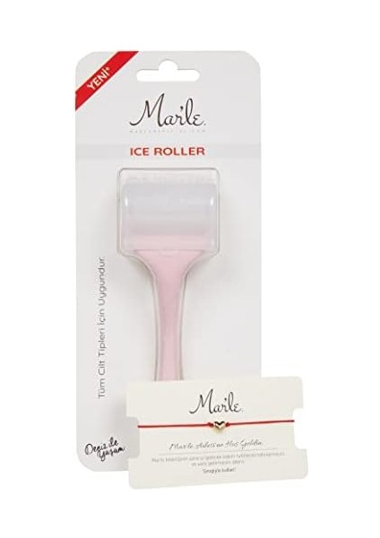 Mar&apos;le Cilt Sıkılaştırıcı Pembe Ice Roller Yüz Masaj Aleti modelleri