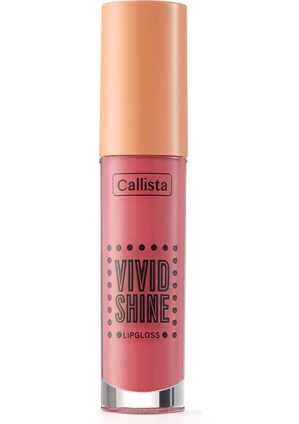 Callista Vivid Shine Lipgloss Nemlendiricili Dudak Parlatıcısı 103 Sugarland Berry, Pembe