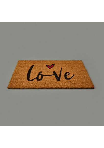 Home Kalpli Love Kapı Önü Paspası - Bej - 35X60 cm modelleri