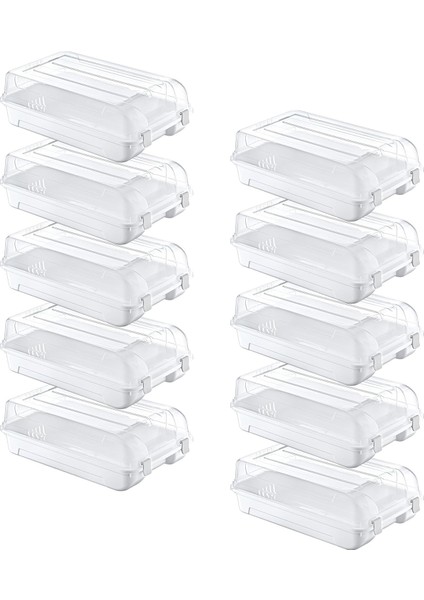 10&apos;lu Set Kadın Beyaz Ayakkabı Kutusu