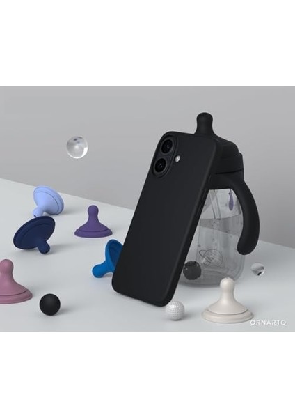 16 Için Lansman Silikon Kılıf Şok Emici Full Koruma Sağlayan Kılıf Siyah Renk fiyatları