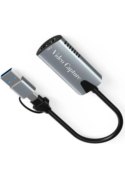 Type-C To USB 2in1 Video Capture Kartı 4K 1080P Uçlu HDMI To Type-C Pc Bilgisayar Video Çevirici modelleri