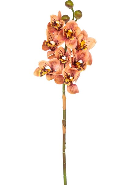 Yapay Orkide Gerçek Dokulu Somon 75 Cm.