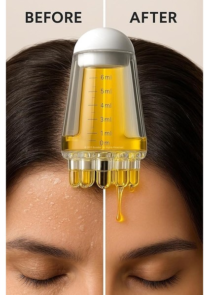 Saç Serumu ve Bakım Yağı Uygulama Aplikatörü, 6 ml Kapasiteli, Masaj Uçlu, Tüm Saç Tipleriyle Uyumlu, Eşit Dağılımlı ve Pratik Kullanım fırsatları