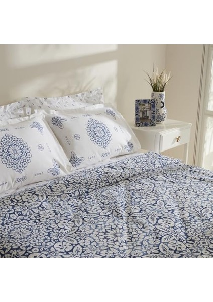 IDA%100 Pamuk Çift Kişilik Pike Takımı Mavi fiyatları