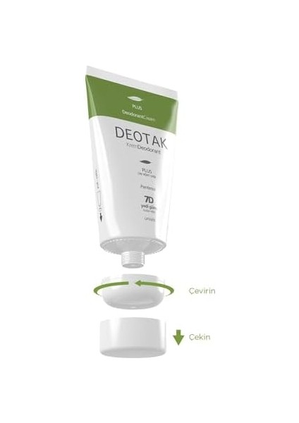 Deotak Plus Ekstra Koruma 7 Güne Kadar Etkili Krem Deodorant 35 ml modelleri