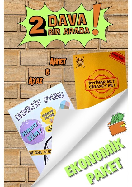 Oyunu Çözümleme-Suçluyu Bulma-Çözülemeyen Davalar-Katili Bulma-Gizem-Suçluyu Bulma (Ayaz ve Ahmet Vakası)