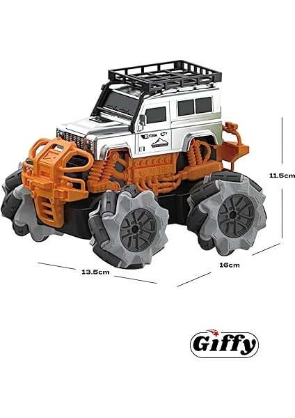 4x4 Offroad Uzaktan Kumandalı Akrobat Drift Arabası Offroad Jeep Araba 360° ve 45° Yatay Hareket Drift Atan Şarjlı Çılgın Araba (Gri) modelleri