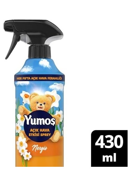 Yumoş Açık Hava Etkisi Sprey Yıkanması Zor Eşyalar Için Giysi Spreyi Nergis 430 ml