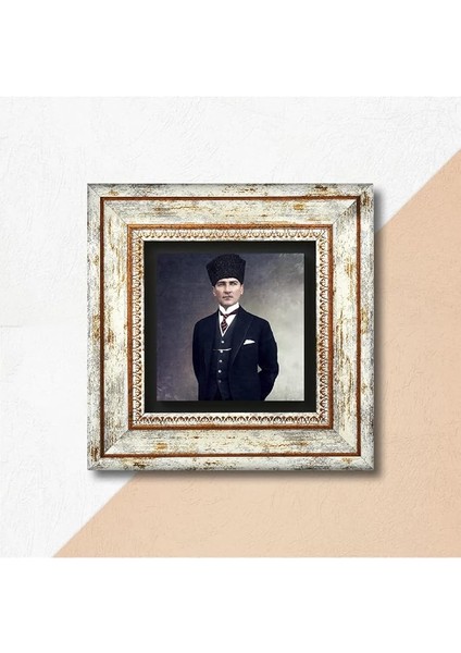 Stone Atatürk Taş Duvar Tablosu - Çerçeveli Taş Tablo - Dekoratif Duvar Sanatı - Modern Ev ve Ofis Duvar Dekoru T1-133 fiyatları