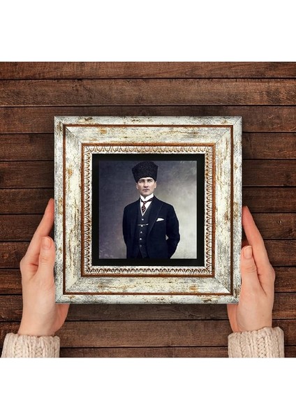Stone Atatürk Taş Duvar Tablosu - Çerçeveli Taş Tablo - Dekoratif Duvar Sanatı - Modern Ev ve Ofis Duvar Dekoru T1-133 fırsatları