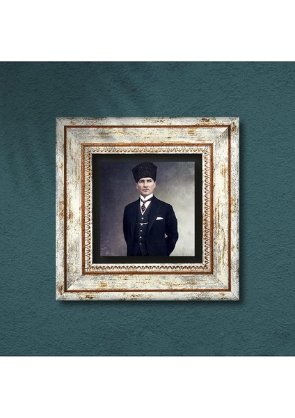 Stone Atatürk Taş Duvar Tablosu - Çerçeveli Taş Tablo - Dekoratif Duvar Sanatı - Modern Ev ve Ofis Duvar Dekoru T1-133 indirimleri