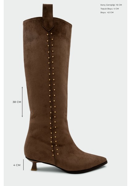 Entela Acı Kahve Troklu Süet Çizme fiyatları