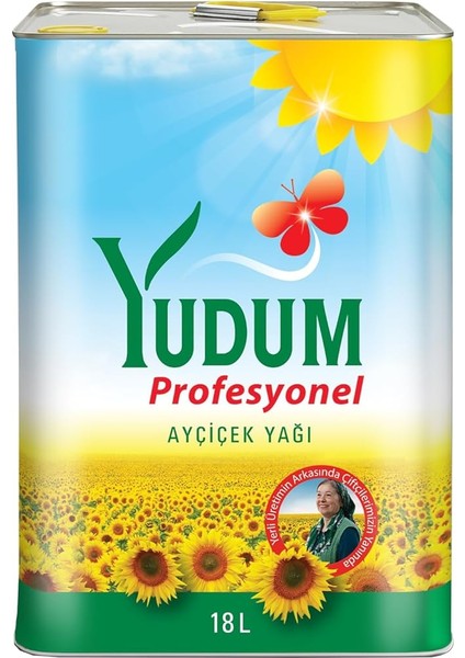 Ayçiçek Yağı Profesyonel 18 Lt Teneke