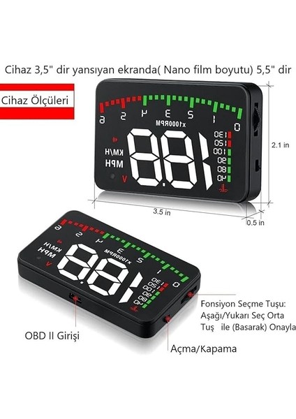 Motor Su Sıcaklık Göstergesi Saati Olmayan Araçlar Için Harici Dijital Gösterge Ekranı Obd fiyatları