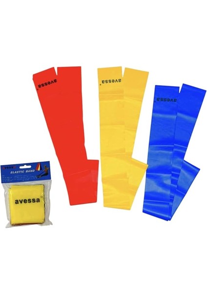 CE-750 Set Latex 3lü Pilates Egzersiz Lastiği