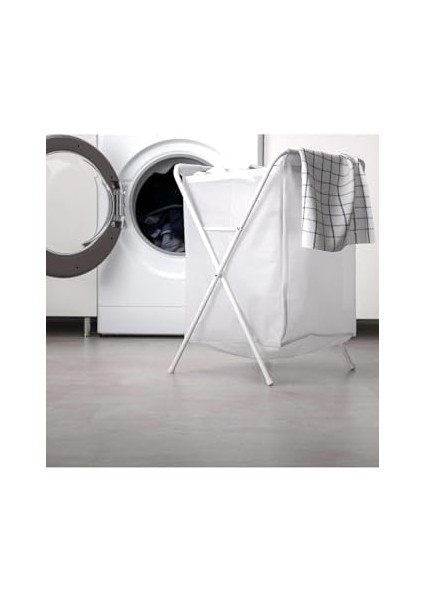 50 Litre Beyaz,katlanır, Çamaşır Sepeti Açılır Kapanır Pratik Kirli Sepeti 50 Lt U42X G43X Y60 cm modelleri