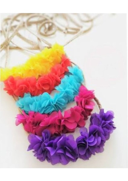 Bol Güllü Kına Gecesi Nedime Tacı Kına Tacı 10 Ad Lohusa Tacı Renkli