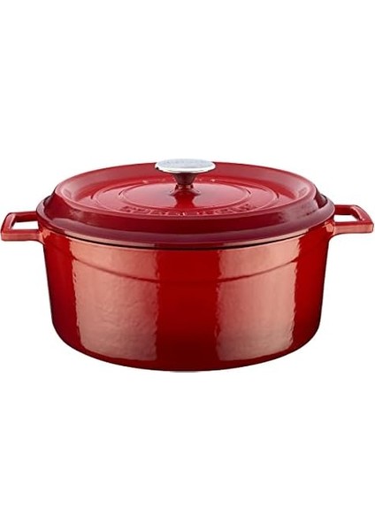 Döküm Yuvarlak Tencere,, 28 Cm, 6.71 L Hacim, Kırmızı modelleri