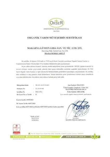 Makarna Lütfen! Organik Yeşil Mercimek (250 Gram)