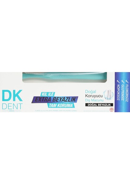 Dkdent Klasik Florürsüz Doğal Diş Macunu 75 ml Diş Fırçası Hediyeli fiyatları