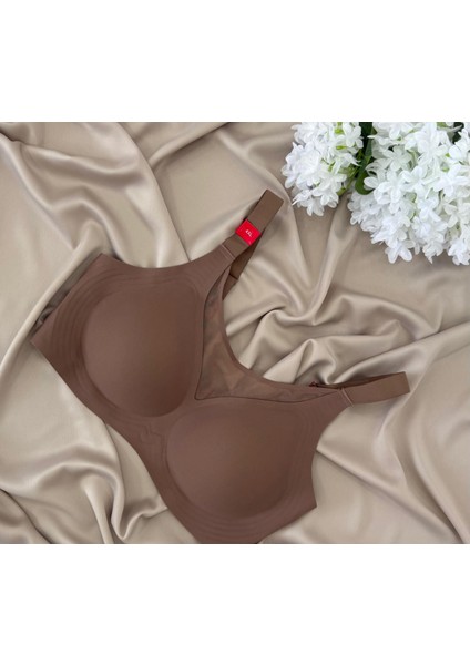 Balensiz Çıkarılabilir Pedli Dikişsiz Tül Detaylı Lazer Sütyen