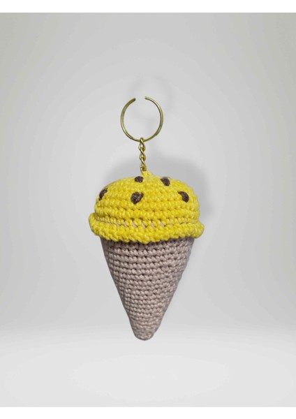 Amigurumi Külah Anahtarlık 10-11 cm Sevimli El Örgüsü Hediyelik Anahtar ve Çanta Aksesuarı (KOD:110)