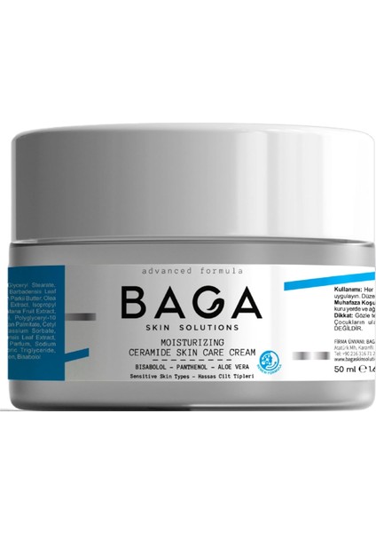 Baga Nemlendirici Seramid Cilt Bakım Kremi 50 ml fiyatları