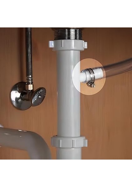 Adet Hortum Kelepçesi Seti,paslanmaz, Ayarlanabilir Boru Kelepçeleri,bahçe ve Mutfak Hortumları Için Kelepçe Seti, Su Hava ve Yağ Hatları Için Ayarlanabilir Hortum Kelepçesi, indirimleri