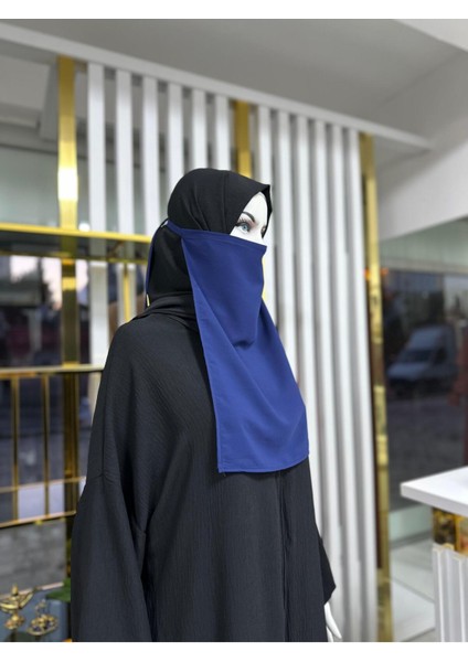Iç Peçe Dikdörtgen ,hijab.nikap Indigo Mavisi fiyatları