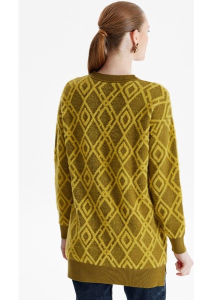 21614 Desenli Sıfır Yaka Triko Tunik fırsatları