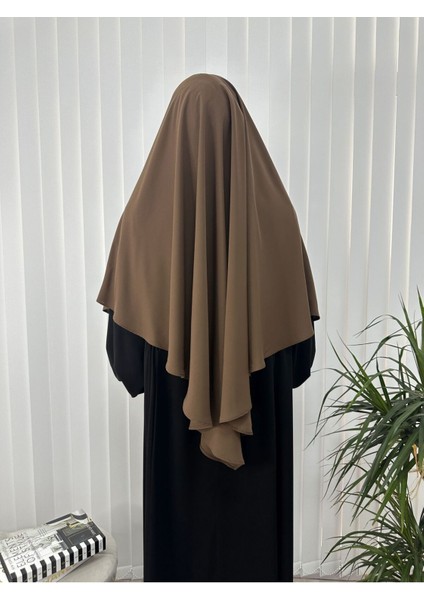Tek Kat Medine Ipegi Pratik Bağlamalı Üçgen Sufle Eşarp Kahve ,hijab ( Hac ve Umre Için) fırsatları