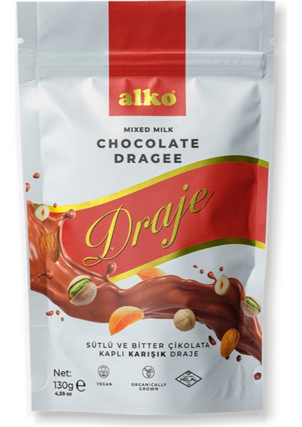 Sütlü Çikolatalı Draje Karışık Çerezli 130 gr