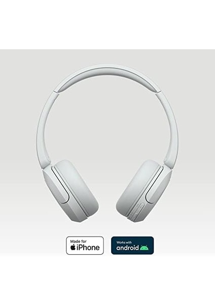 WH-CH520 Kablosuz Bluetooth Kulaklık - Hızlı Şarj Fonksiyonlu 50 Saate Kadar Pil Ömrü, Kulak Üstü Modeli - Beyaz modelleri