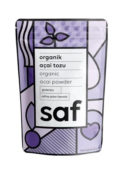 Saf Organik Acai Tozu 60 gr fiyatları