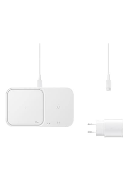 EP-P5400T Kablosuz Hızlı Şarj Cihazı Ikili (15W) - Beyaz W/ta fiyatları