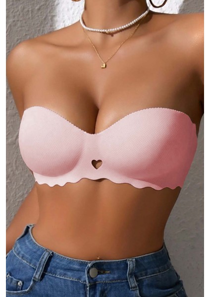Dikişsiz Balensiz Hafif Destekli Kalp Detay Lazer Kesim Izbırakmaz Görünmez Sütyen fiyatları
