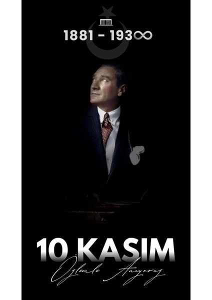 10 Kasım Atatürk'ü Anma Günü Okul Etkinlik Kumaş Pano 150X200 cm