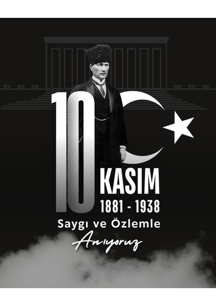 10 Kasım Atatürk'ü Anma Günü Okul Etkinlik Kumaş Pano 150X200 cm