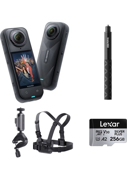 X5 Aksiyon Kamerası - Bisiklet Kiti 256 GB