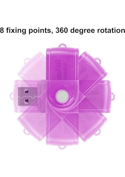 Pc Için USB Sd Kart Okuyucu, Micro Sd Karttan USB Adaptörüne, Kamera Için Ms Duo/micro Ms Kart Okuyucu Hafıza Kartı Okuyucu, Pc/dizüstü Bilgisayar Için Kart Okuyucu Mor modelleri